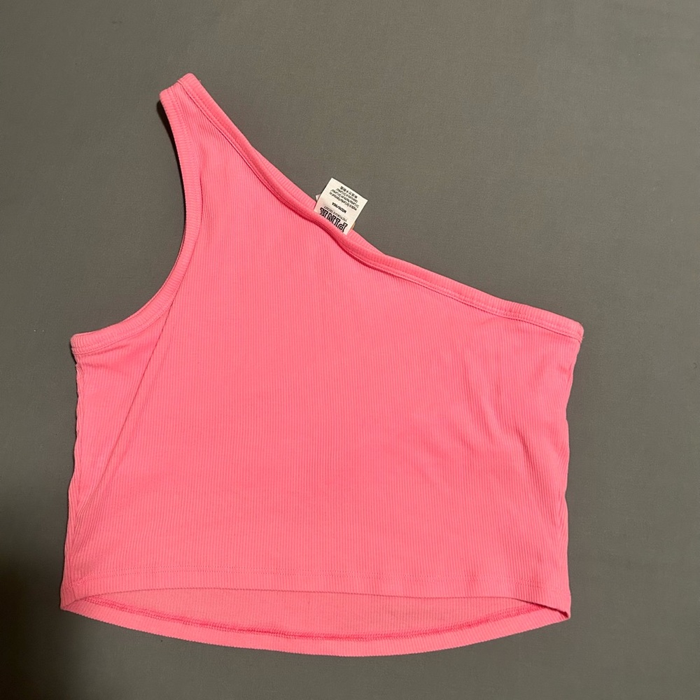 One Shoulder Crop Top - Picture 2 of 3